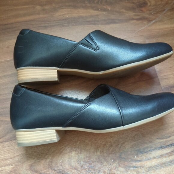 Clarks Shoes Womens Sz 8.5 M Black Juliet Palm Slip On Loafer Comfort Leather-lp - Picture 3 of 9